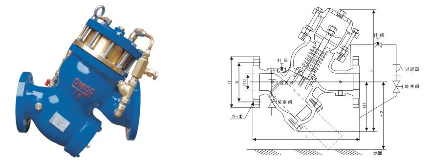 进口过滤活塞式缓闭止回阀结构图.jpg