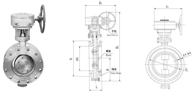 进口瓦斯专用蝶阀结构图.jpg